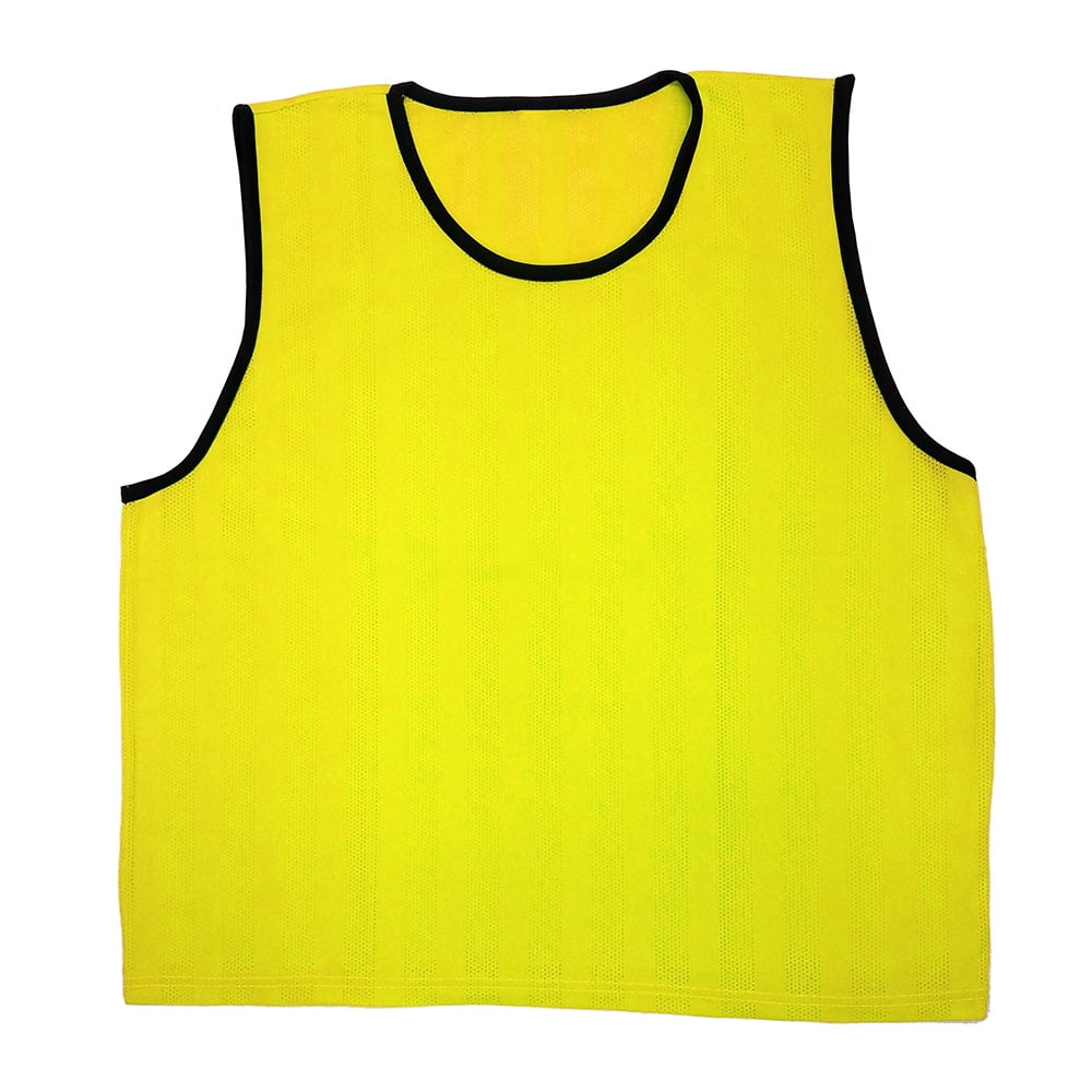 GoTEAM! Pro Striped Mesh Sport Training Pinnies- Youth Yellow - Walmart.com