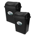thumbnail image 1 of 2 Pack Bote de Basura 17L Tapa Balancín Negro Sablón 17 litros, color negro, material: Plástico resistente, 1 of 7