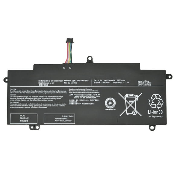 New PA5149U-1BRS 14.4V 60Wh Laptop Battery for Toshiba Tecra Z50-A-0DU Z40-B Z40-AK06M Z50-A-004 Z50-A-11H Z40-AK05M Z50-A-05Y Z40-AK01M Z50-A-02S Z50-A-07Q Z40-A Z50-A-0DU Z40-AK03M Z50-A-005 Series