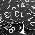 thumbnail image 3 of 100pcs Plastic Number Tags For Organization Identification Numbered Key Tags Round Key Id Tags Number Tags Marking Hang Tags, 3 of 7