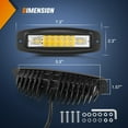 thumbnail image 3 of Nilight Flush Mount LED Pods 2PCS 6 Inch 60W LED Work Light Flood Spot Beam Combo Backup Driving Lights Fog Lamp Reverse Grill Mount Lighting for Offroad 4x4 Truck SUV, 3 of 9