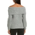 thumbnail image 2 of Nation LTD womens  Serena Off-Shoulder Alpaca-Blend Sweater, m, Gray, 2 of 3