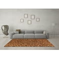 thumbnail image 3 of Ahgly Company Indoor Rectangle Abstract Orange Modern Area Rugs, 7' x 9', 3 of 4