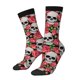 thumbnail image 1 of Balery Skull and Roses Calcetas Largas con Estampado para Hombre y Mujer – Suaves y Transpirables, Talla Única (US 5-11), 1 of 6