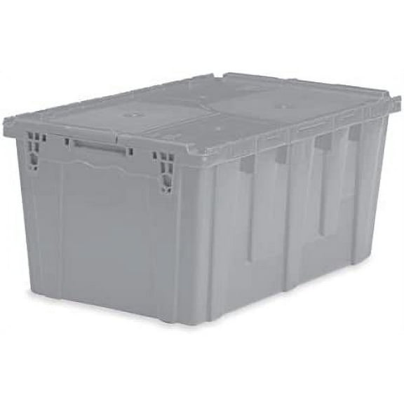 Extra Large Storage Tote with Lid 26.9" L x 17" W x 12.6" H - Gray