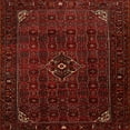 thumbnail image 1 of Ahgly Company Machine Washable Indoor Square Traditional Crimson Red Area Rugs, 3' Square, 1 of 7