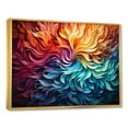 thumbnail image 2 of Designart "Chromatic Whirlpool In Multicolor Op Art" Op Art Floater Framed Wall Art Prints, 2 of 5