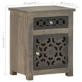 thumbnail image 5 of vidaXL Bedside Cabinet 15.7"x11.8"x19.7" Solid Mango Wood, 5 of 11