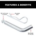 thumbnail image 5 of Torin 5/8" Diameter Trailer Hitch Pin with Clip, Fits 2" Receiver, 21B01R, 5 of 5
