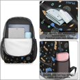 thumbnail image 4 of Game Controller Black Pattern 17" School Backpacks for Teens,Waterproof Oxford Fabric,S-Shape Padded Straps for School,Travel,Hiking,Camping, 4 of 6
