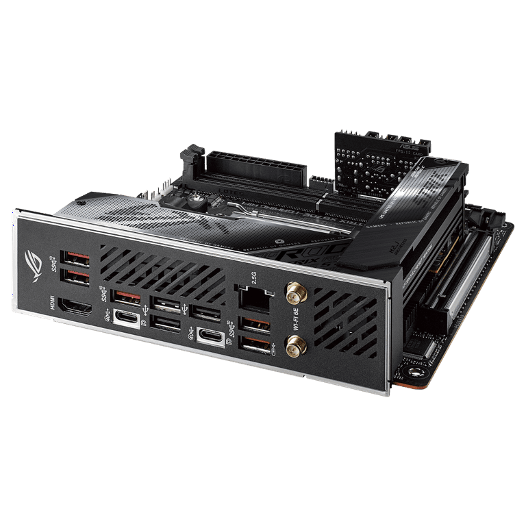 ASUS ROG Strix B650E-I Gaming WiFi 6E Socket AM5 Ryzen 7000 Mini-ITX -  Placa base para juegos (PCIe 5.0, DDR5, 10 + 2 etapas de potencia, 2  ranuras