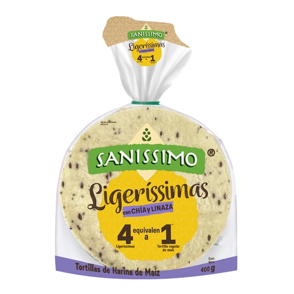 Tortillas Bimbo Sanissimo Ligerissimas con Chía y Linaza 400g