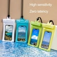 thumbnail image 2 of Waterproof Phone Pouch Fastener Tape Touchscreen Clear Window Leakproof Lanyard PVC  Phone Dry Bag Case Protector Phone Accessories, 2 of 6