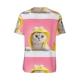 thumbnail image 3 of Haiem Hip Hop Hipster Baseball Jersey Button Down Shirts Sports Uniforms Men Women Jersey(A Funny Cat,Large), 3 of 9