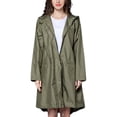 thumbnail image 1 of YOUSNH Veste de Pluie pour Femmes Imperméable Coupe-Vent Manteau Extérieur Veste de Pluie pour Femmes Vert Armée G, 1 of 6