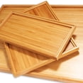 thumbnail image 3 of BambooMN Organic Bamboo Tea Serving Tray - 11"x8.9"x0.6" - 1 Piece, 3 of 8
