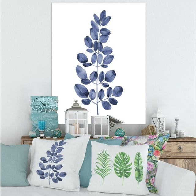 Designart Eucalyptus bleu marine II Art mural sur toile