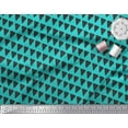 thumbnail image 3 of Soimoi Green Rayon Fabric Triangle Geometric Decor Fabric Printed Yard 42 Inch Wide, 3 of 3