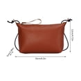 thumbnail image 2 of Felwors Sac à Bandoulière Mode Automne pour Femmes, Sac Bandoulière Simple, Forme Carrée, Couleur Unie, Rétro, Cuir Souple, 2 of 2