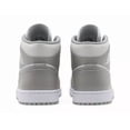 thumbnail image 4 of Ni - ke Ni - ke Air Jordan 1 Mid Linen College Grey Light Bone Shoes 554724-082 Mens 13, 4 of 5