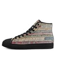 thumbnail image 3 of Diabetes In This House We Never Give Up High Top Canvas Shoes Sneakers Black Size 6, 3 of 7