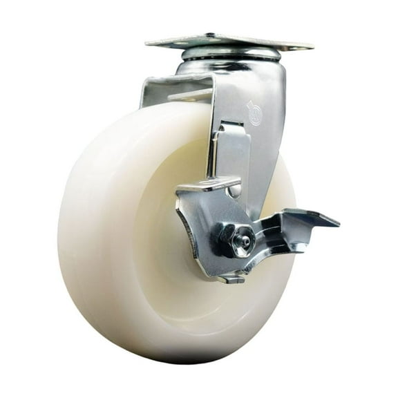 6 Inch Nylon Swivel Caster with Ball Bearing and Brake SCC
