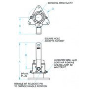 Groco FBV Bronze Full-Flow Tri-Flange Seacock