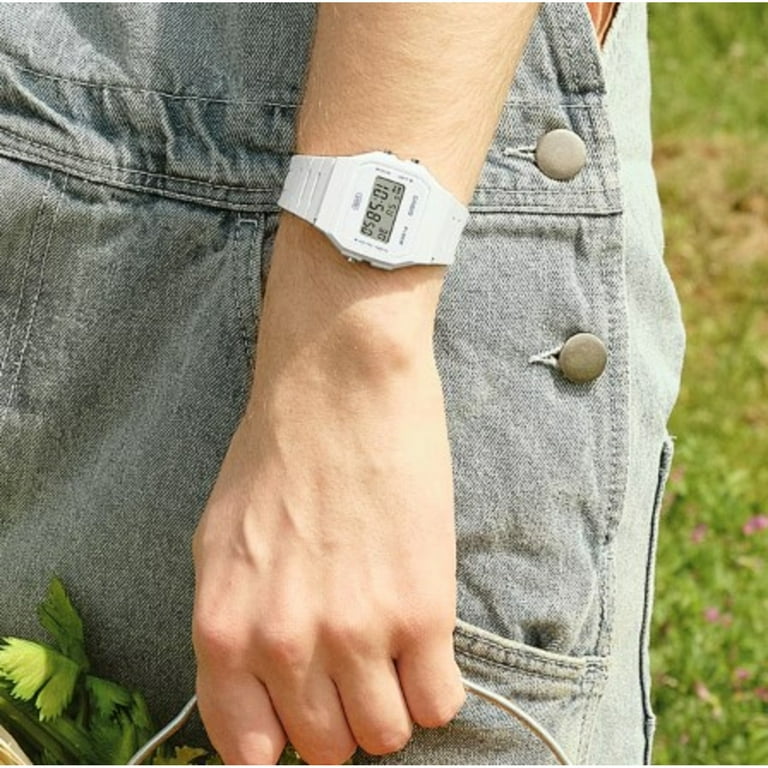 Casio Unisex White Digital Casual Watch - F91WB-7A - Walmart.com