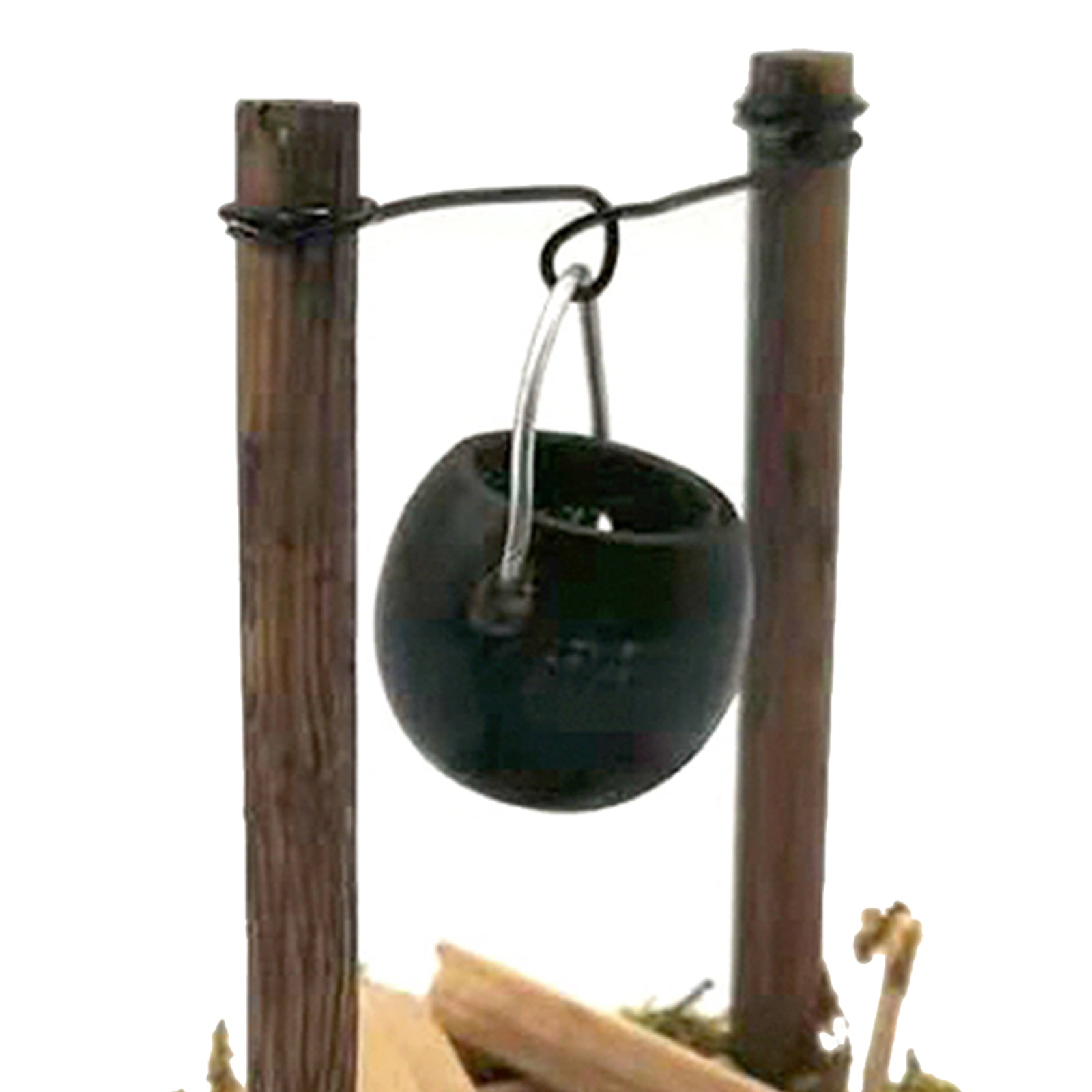 1/12 Antique Mini Hanging Burning Stove Old Simulation Burner Pot Model Kids 