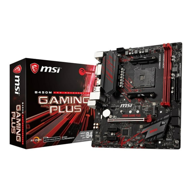 MSI B450M GAMING PLUS - Motherboard - micro ATX - Socket AM4 - AMD