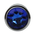 thumbnail image 3 of Bejeweled Anal Plug - Glamorous Alloy Metal Butt Plug for Solo Play & Couples - Hypoallergenic - P-Spot Pleasure for Men, Double Penetration for Women - Sparkle Your Sex Life - Large Dark Blue, 3 of 9
