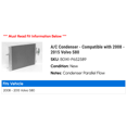 thumbnail image 2 of A/C Condenser - Compatible with 2008 - 2015 Volvo S80 2009 2010 2011 2012 2013 2014, 2 of 2