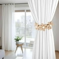 thumbnail image 3 of Monebena 2pcs Sunflower Curtain Tiebacks, Cute Flower Curtain Buckles Curtain Holdbacks for Draperies Elegant Boho Curtain Tie Backs for Home Outdoor Bedroom Office Decorative Curtain(Khaki), 3 of 15