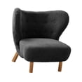thumbnail image 4 of Silla de sofá individual,Sofá individual Accent Sofa Cosy para adultos,Sala de estar minimalista y moderna con una sola silla.,Sofá perezoso individual Silla decorativa Sofá de negro, 4 of 9