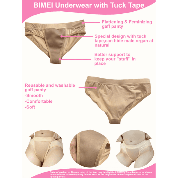 BIMEI Tuck Tape Gaff Panty Avoid Camel Toe Underwear Skip the Line