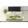 thumbnail image 2 of Tree Computer Mouse Pad, Hand Drawn Olive Tree on a Hill Sketch Nature Design Spring, Rectangle Non-Slip Rubber Mousepad Large, 31" x 12" Gaming Size, Pale Green Pale Brown, by Ambesonne, 2 of 2