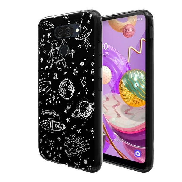 FINCIBO Soft TPU Black Case Slim Cover for LG Q70 Q620 6.4 ...