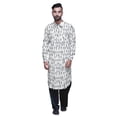 thumbnail image 2 of Atasi Printed Pathani Kurta With Salwar For Men Indian Summer Ethnic Set, 2 of 5