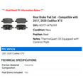 thumbnail image 2 of Rear Brake Pad Set - Compatible with 2017, 2020 Cadillac XT5, 2 of 2