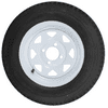 eCustomrim Trailer Tire & Rim 5.30-12 530-12 4H White Steel Spoke Wheel 6 Ply C