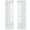 Green, variant on Transparent Voile Curtain - Translucent Curtain - Modern Design - Various Sizes, Includes Punched Metal Rings (78.74")