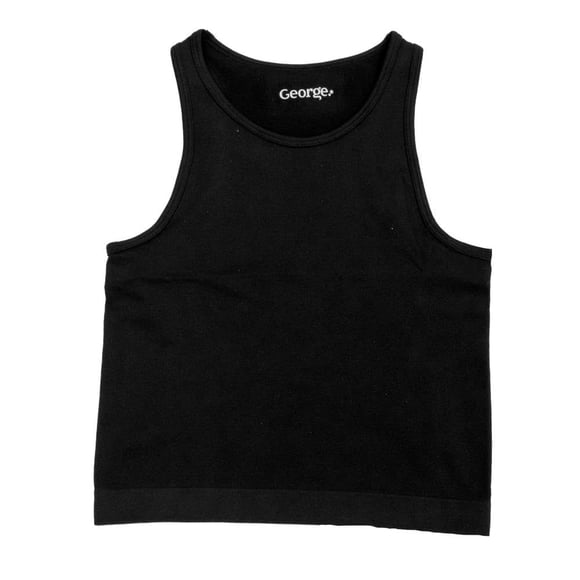 Top George para Dama Liso Negro Talla EG