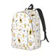 thumbnail image 1 of Disketp Beer print Canvas Backpack Lightweight Travel Daypack Student Rucksack Laptop Backpack-Small, 1 of 5