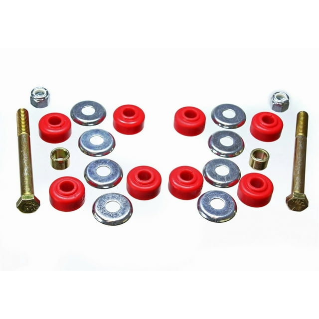 Energy Suspension Stabilizer Bar Link Bushing 16.8104R Red; Polyurethane