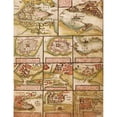 thumbnail image 2 of Vintage Maps 19x24 Black Modern Framed Museum Art Print Titled - Portuguese map of Fortified Cities on the Coast of Africa and India 1630, 2 of 4