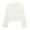 White, variant on Ynynloco Cropped Tweed Blazer Jackets for Women Elegant Slim Collarless Business Casual Outfits Spring Fall Outfits