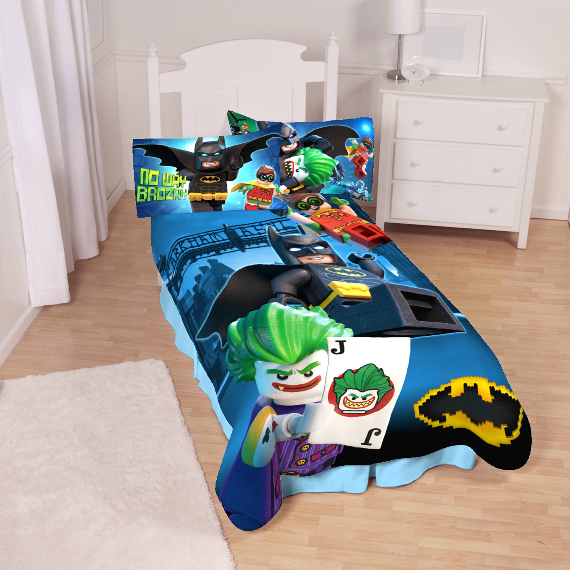 Batman Lego "Dark Grey Hero" Kids Plush Blanket, 1 Each