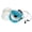 Blue, variant on Byron Statics Portable CD Player, Personal Walkman CD Players, Powered DC or 2xAA Battery, Clear