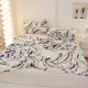 thumbnail image 5 of Manta Estampada de Hoja de Plátano 100x150cm Poliéster Suave y Grueso Ligera Franela Cálida para Sofá o Dormitorio Siesta Relajación, Verde/Blanco/Marrón, 5 of 6