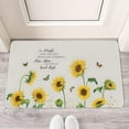 thumbnail image 2 of Sunflower Flowers on White Background (3) Welcome Doormat for Indoor/Outdoor Entrance Sunflower Flowers on White Background (3) Decoration Door Mat Kitchen Door Mat Bedroom Doormat 17x30 Inch, 2 of 6
